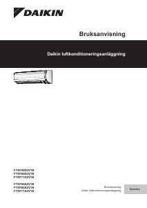 Bruksanvisning Daikin FTXF20A2V1B Luftkonditionering