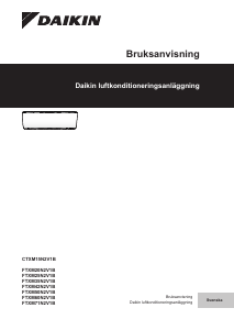 Bruksanvisning Daikin CTXM15N2V1B Luftkonditionering