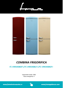 Manual Fram FC-VRR340BDF+ Combina frigorifica