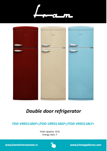 Manual Fram FDD-VRR311BDF+ Fridge-Freezer