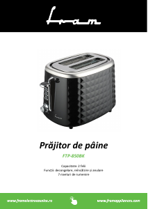 Manual Fram FTP-850BK Toaster