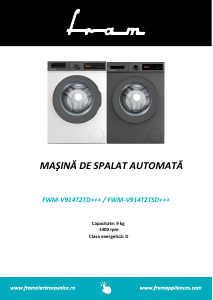 Manual Fram FWM-V914T2TD+++ Mașină de spălat