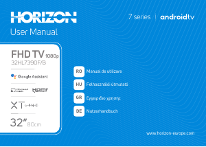 Manual Horizon 32HL7390FB LED Television