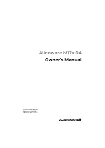 Manual Alienware M17x R4 Laptop