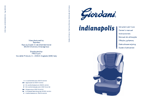 Manual de uso Giordani Indianapolis Asiento para bebé
