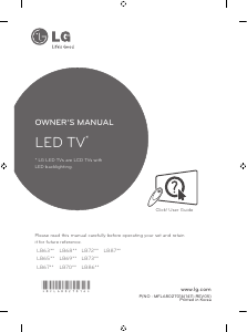 Manual LG 47LB631V LED Television