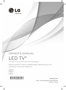 Handleiding LG 32LB563V LED televisie