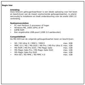 Handleiding Sitecom MD-009 Kaartlezer