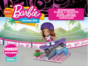 Handleiding Mega Construx set GWR24 Barbie Skateboarder