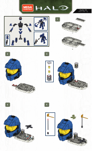 Handleiding Mega Construx set GWY98 Halo Capture the flag