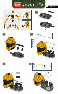 Handleiding Mega Construx set GWY99 Halo Skull control