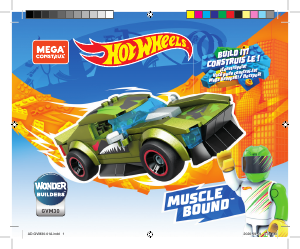 Handleiding Mega Construx set GVM30 Hot Wheels Muscle Bound