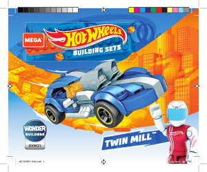 Handleiding Mega Construx set GVM31 Hot Wheels Twin Mill