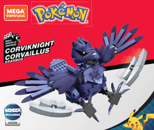 Handleiding Mega Construx set GYG98 Pokemon Corviknight