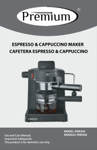 Handleiding Premium PEM350 Espresso-apparaat