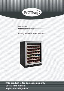 Handleiding Premium PWC466MS Wijnklimaatkast