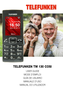 Mode d’emploi Telefunken TM 130 Cosi Téléphone portable