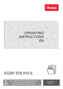 Handleiding Amica EGSP 576 910 E Vaatwasser