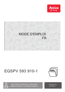 Mode d’emploi Amica EGSPV 593 910-1 Lave-vaisselle