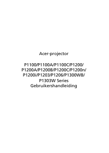 Handleiding Acer P5206 Beamer