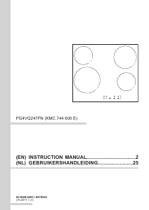 Handleiding Amica KMC 744 600 E Kookplaat