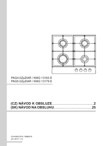 Návod Amica KMG 13179 E Pánt