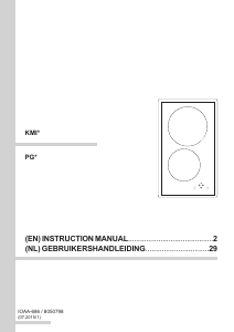 Handleiding Amica KMI 13292 E Kookplaat