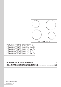 Handleiding Amica KMI 13314 E Kookplaat