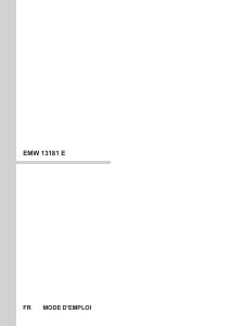 Mode d’emploi Amica EMW 13181 E Micro-onde