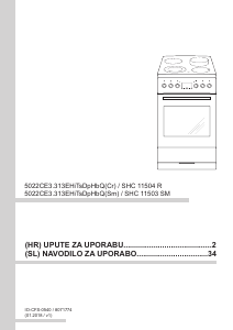 Priročnik Amica SHC 11503 SM Obseg