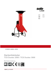 Bruksanvisning Solo TCS Duotec 3000 Kompostkvarn