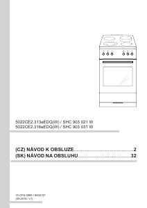 Manuál Amica SHC 903 021 W Sporák