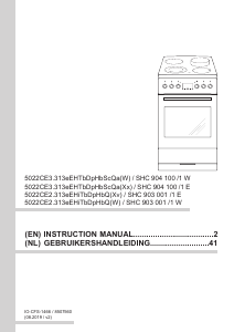 Handleiding Amica SHC 904 100 W Fornuis