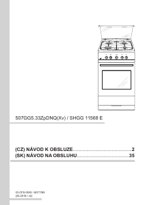 Manuál Amica SHGG 11568 E Sporák