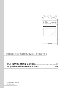 Handleiding Amica SHI 905 100 E Fornuis