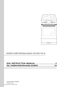 Handleiding Amica SHI 905 100 W Fornuis