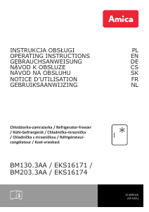 Návod Amica EKS 16171 Chladnička