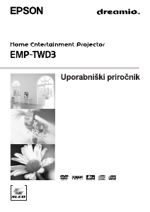 Priročnik Epson EMP-TWD3 Projektor