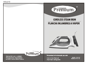 Manual de uso Premium PIV7178 Plancha