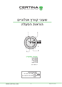 Handleiding Certina Aqua C032.851.22.087.00 DS Action Fixed Bezel Horloge