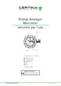 Manuale Certina Heritage C038.407.36.367.00 DS Powermatic 80 Orologio da polso