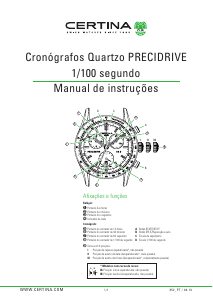 Manual Certina Sport C001.647.11.057.00 DS Podium Relógio de pulso