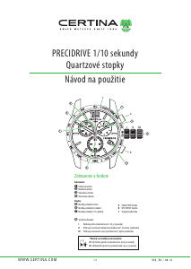 Návod Certina Sport C034.417.22.087.00 DS Podium Vreckové hodinky