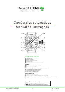 Manual Certina Sport C034.427.16.087.01 DS Podium Relógio de pulso