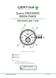 Manuale Certina Urban C033.257.11.118.00 DS-8 Moon Phase Orologio da polso