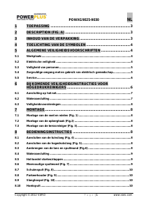 Handleiding Powerplus POWXG9030 Hogedrukreiniger