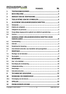 Handleiding Powerplus POW6451 Hakselaar
