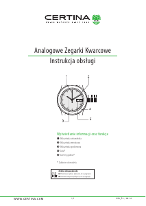 Instrukcja Certina Urban C902.251.41.016.00 DS Jubile Lady Zegarek