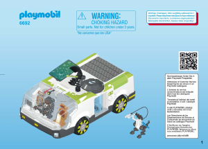 Manual Playmobil set 6692 Super 4 Techno chameleon with Gene