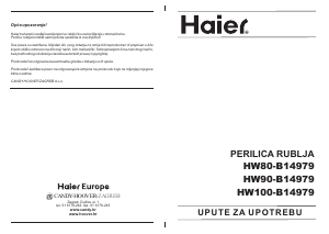 Priručnik Haier HW90-B14979 Stroj za pranje rublja